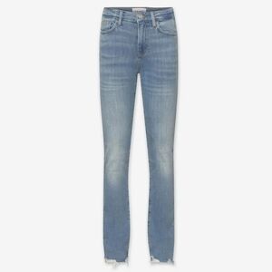 Frame Denim Le High Distressed Straight Leg Jeans in Rue Blue Size 24